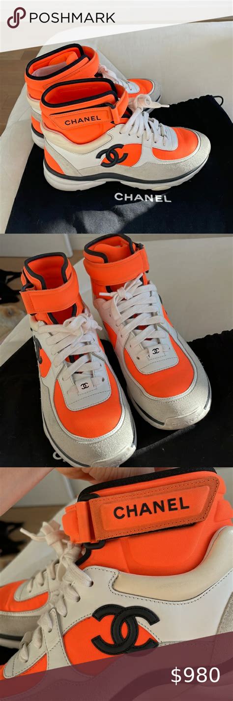 chanel ss 2022 shoes|chanel orange high top sneakers.